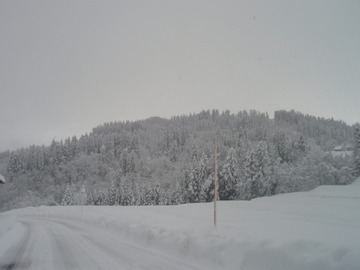 もう雪がやんでしまいました・・・