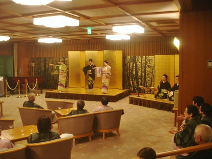 今年最後の 「岩室芸妓の舞」