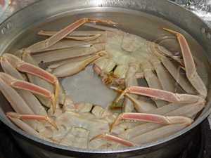 ずわい蟹の酢物